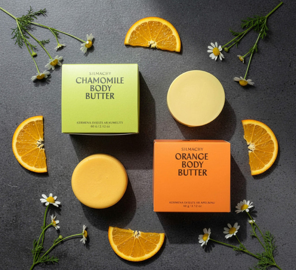 Orange & Vanilla Solid Body Butter Bar — packaging-free