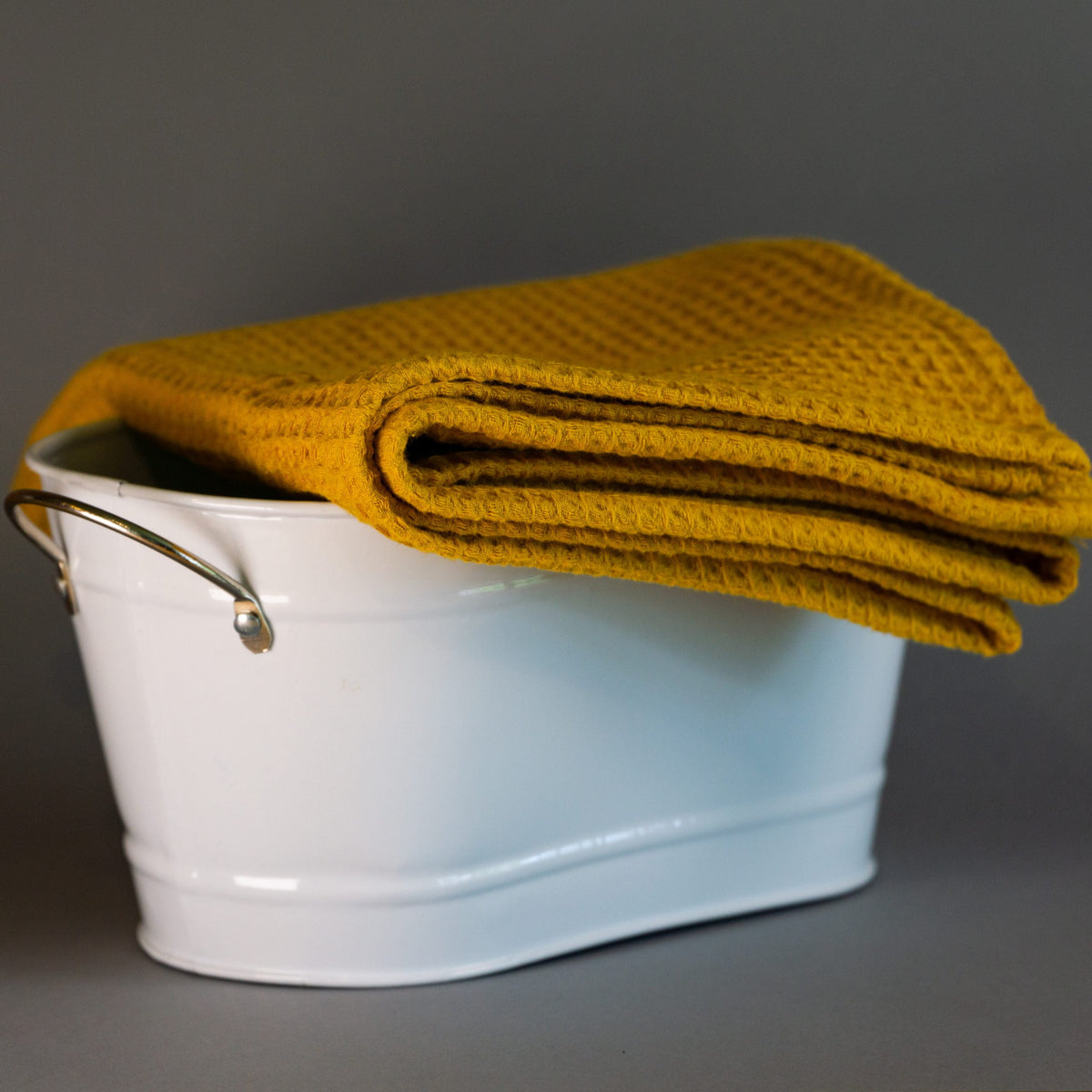 Waffle fabric towel for face and hands