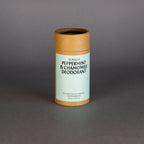 Peppermint & Chamomile natural deodorant in home compostable tube