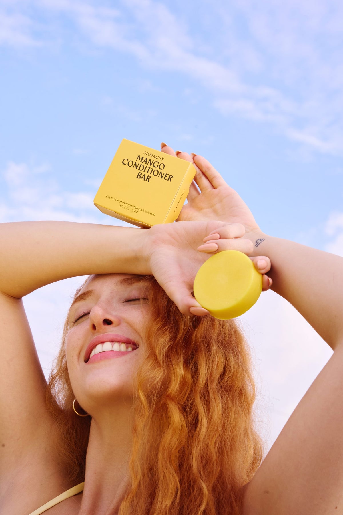 Conditioner bar with Mango extract — packaging-free